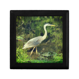 A blue heron gift box