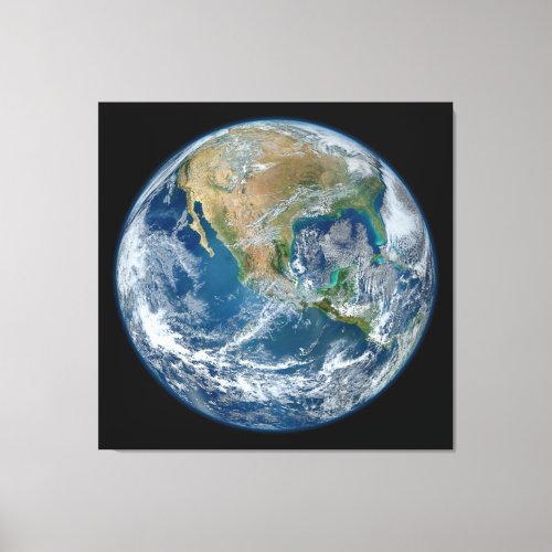 A Blue Marble Image of the Planet Earth Canvas Print