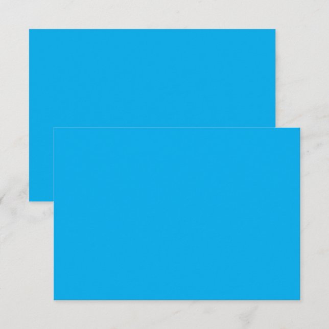a blue sky with a plane  thank you card (Front/Back)