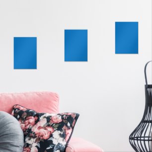 A blue square framed by a white border, showcasing wall art sets