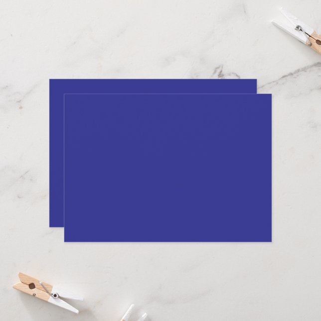 a blue wall with a clock  invitation (Front/Back In Situ)