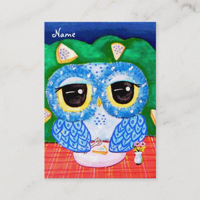 A Blueberry Night Business Card (Front)