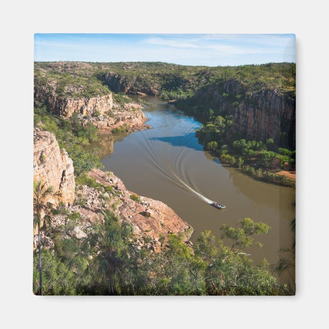 A boat on Katherine gorge Australia Magnet (Front)