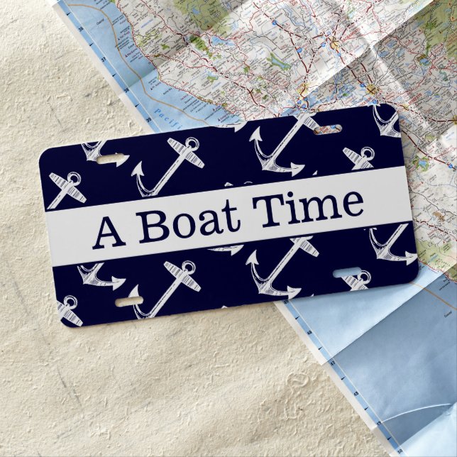 A Boat Time License Plate (In Situ)