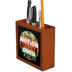 A Body in Motion - Girls Gymnastics Mindset Desk Organizer