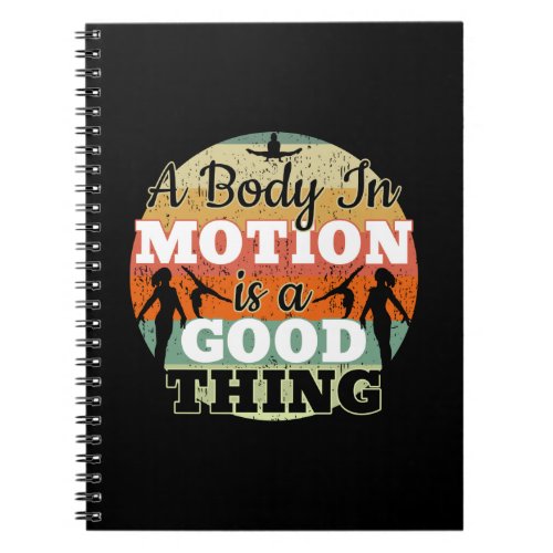 A Body in Motion _ Girls Gymnastics Mindset  Notebook