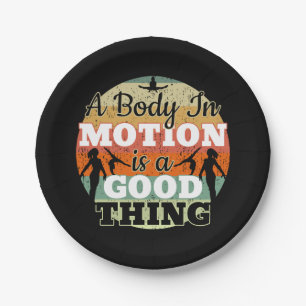 A Body in Motion - Girls Gymnastics Mindset Paper Plates