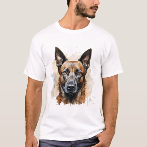 a Bold and Handsome German Shepherd T_Shirt