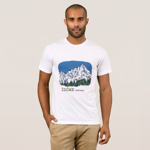 A bold image of beautiful Mt Index Washington T_Shirt