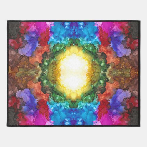 A Bold Rainbow of Vivid Colors in a 10x8 Rug