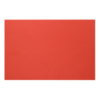 A bold red square surrounded by a crisp white bord