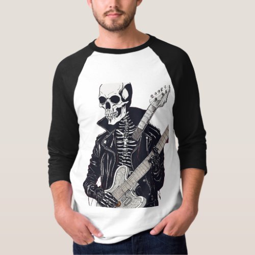 a bold skull and crossbones front and center T_Shirt