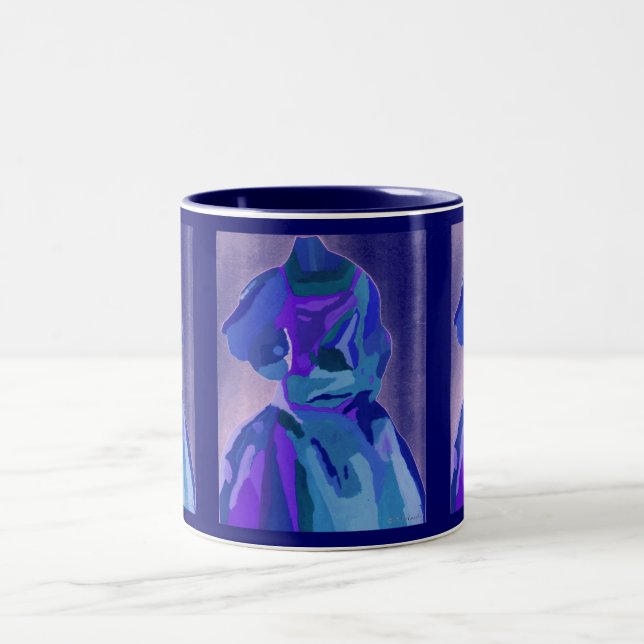 "A. Boleyn Blue I" Mug - Customizable (Center)