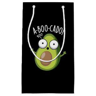 A-boo-cado Funny Avocado Scare Puns Dark BG Small Gift Bag