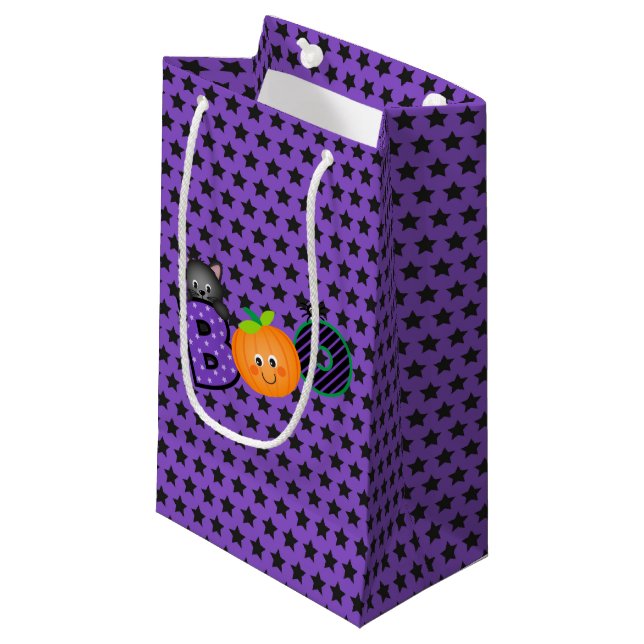 A Boo Halloween Small Gift Bag (Front Angled)