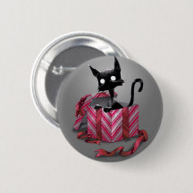 A Boo Kitty Gift Button