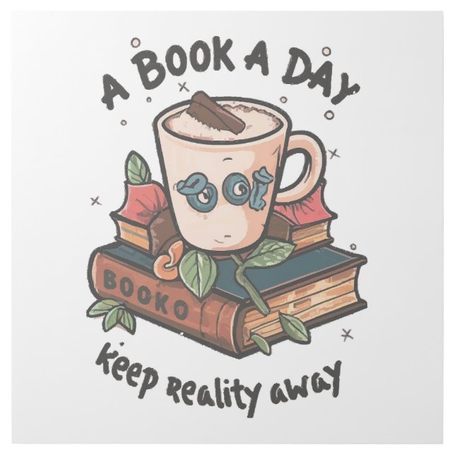 A book a day keep Reality away Gallery Wrap (Front)