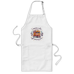 A book a day keep reality away long apron