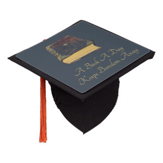 A Book A Day Keeps Boredom Away Graduation Cap Topper