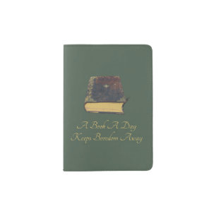 A Book A Day Keeps Boredom Away Passport Holder