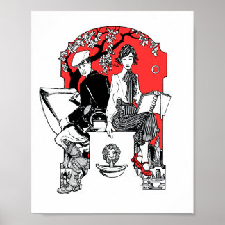 A Book at Dusk Poster