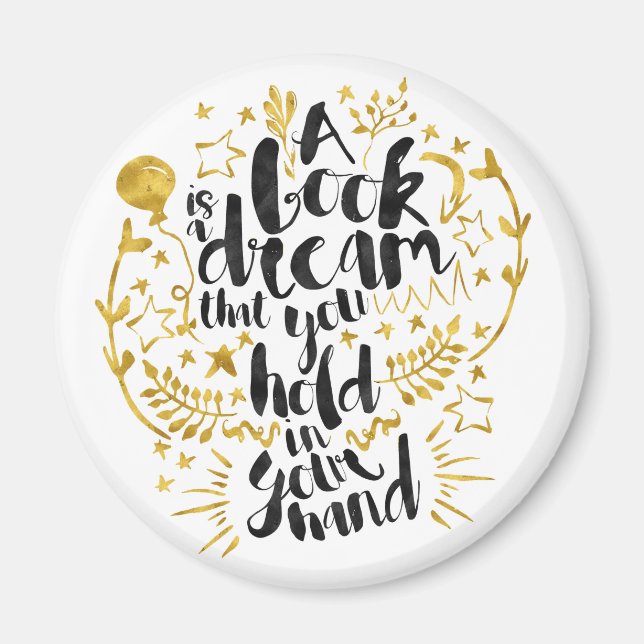 A Book Is A Dream magnet (Front)