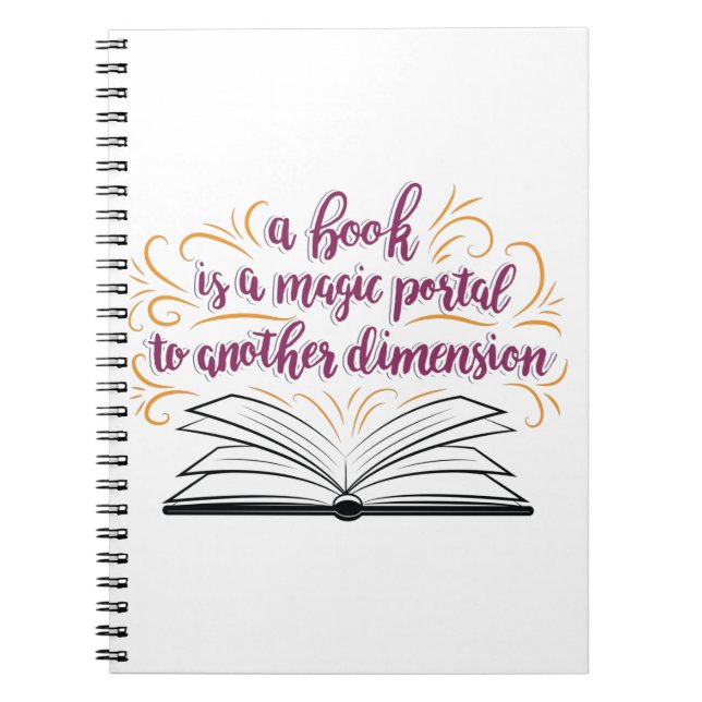 A Book Is A Magic Portal To Another Dimension (Front)