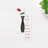 A Book Is Like A Garden Rose Bookmark (Desk)