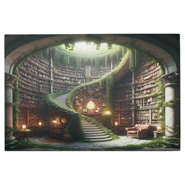 A Book Lovers Dream Library Wall Art (Front)