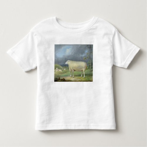 A Border Leicester Ewe oil on canvas Toddler T_shirt