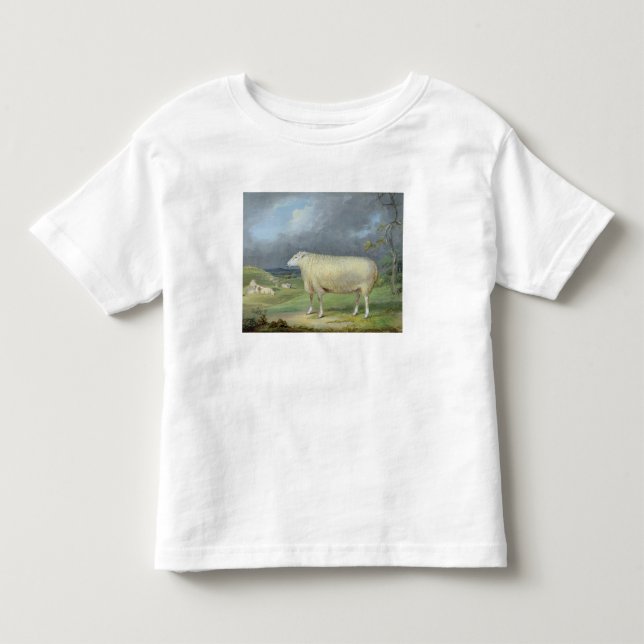 A Border Leicester Ewe (oil on canvas) Toddler T-shirt (Front)