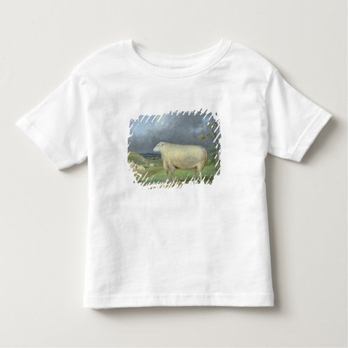 A Border Leicester Ewe oil on canvas Toddler T_shirt