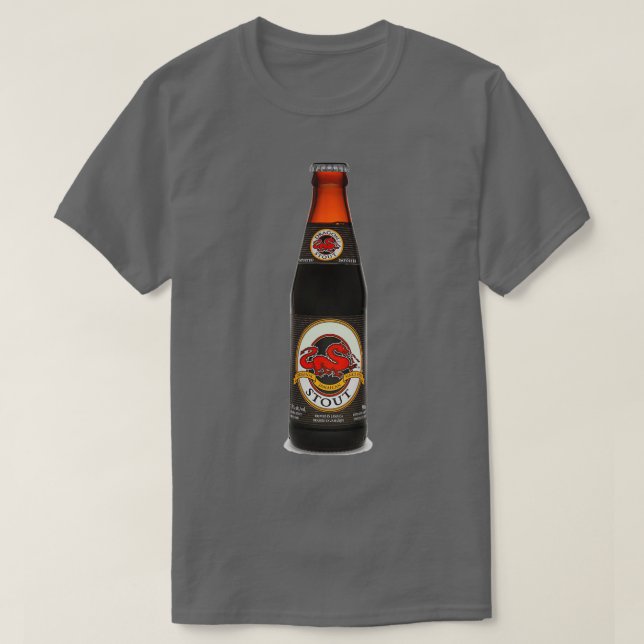 A Bottle of Dragon Stout Fun T-Shirt (Design Front)