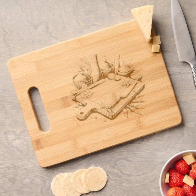 A Bountiful Harvest: Grandma's Cutting Board (Cheese)