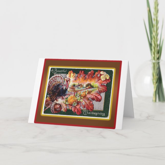 A Bountiful Thanksgiving Holiday Card (Front)