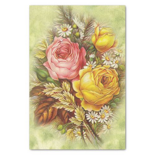 A Bouquet for You on Valentines Day Victorian Tissue Paper