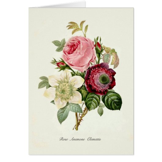 A Bouquet Of Flowers Cards (Front)