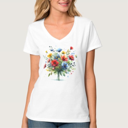 A bouquet of flowers T_Shirt