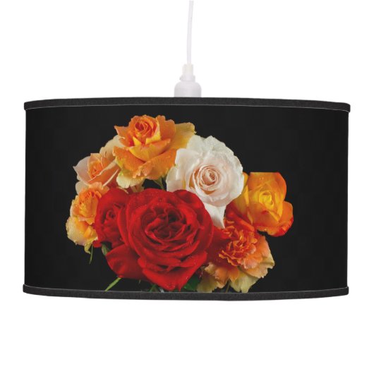 A Bouquet of Roses x3 Pendant Lamp (Front)