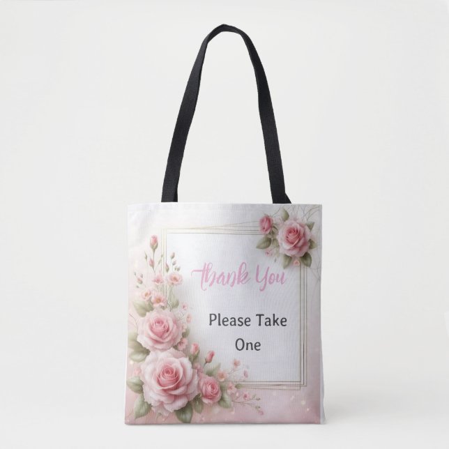 A Bouquet of Thanks: Floral Tote for Gratitude (Front)