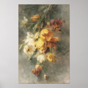 A Bouquet of Tulips, Margaretha Roosenboom Print