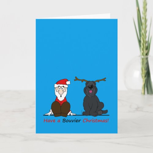 A Bouvier Christmas Holiday Card