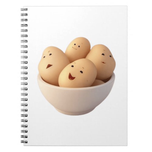 A Bowl of Cute Baby Potatoes Notebook