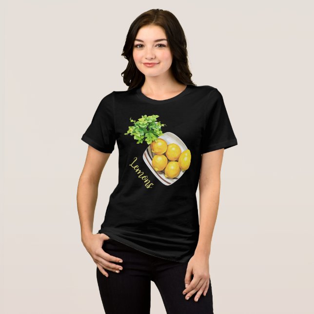 A Bowl Of Lemons Tri-Blend Shirt (Front Full)
