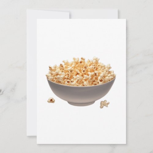 A Bowl of Popcorn Invitation