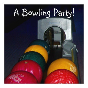 Adult Bowling Party Invitations | Zazzle