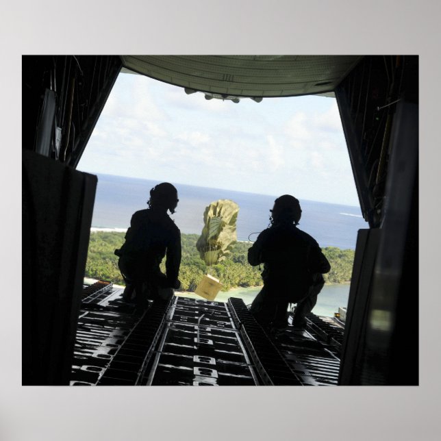 A box of humanitarian goods poster (Front)