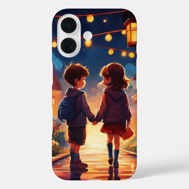 A boy and a girl are romantic  Case-Mate iPhone case (Back)