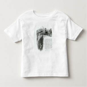A boy and girl being wound up a mine shaft toddler t-shirt