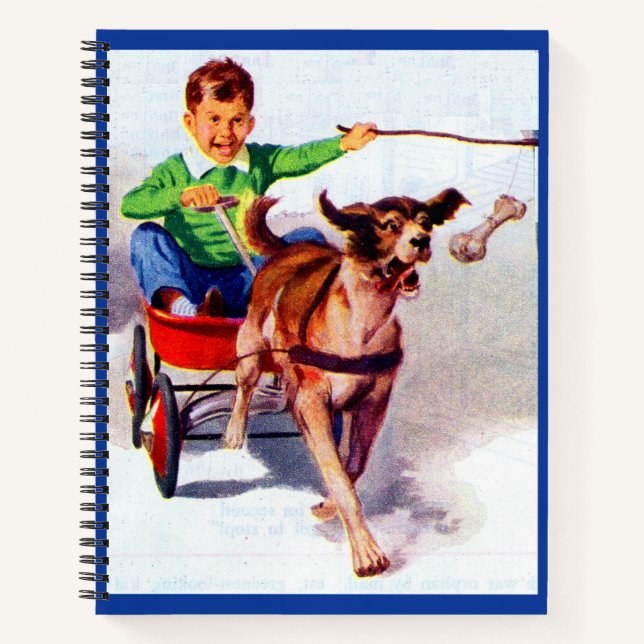A boy and his dog cart notebook (Front)